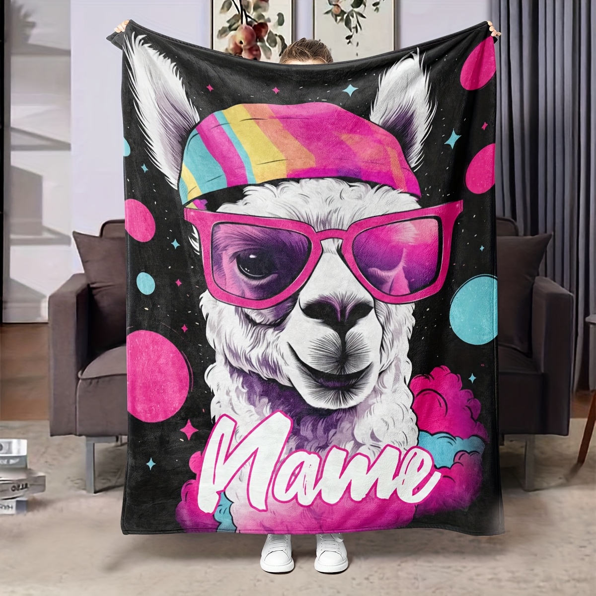 Home Textiles List - Gepersonaliseerde naamlijst Cool Alpaca Tapijt Flanellen