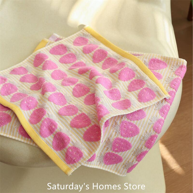 Home Textiles Face Towel - Strawberry Series Katoenen zachte gezichtshanddoek voor