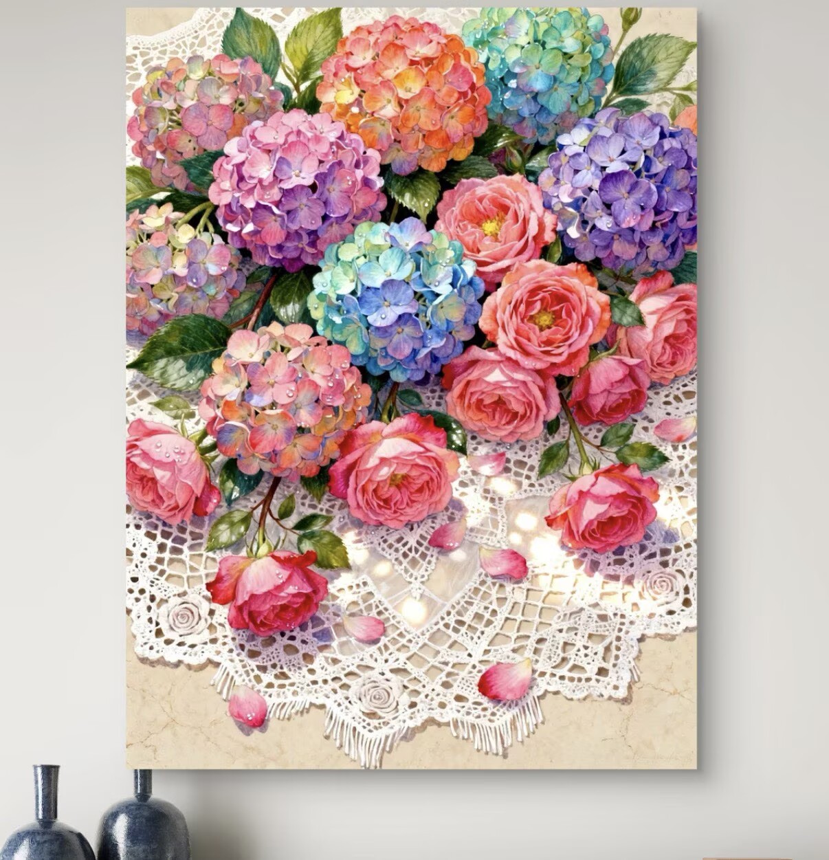 Home Textiles Discount - 9CT 11ct 14ct Hortensia Gedrukt Kit