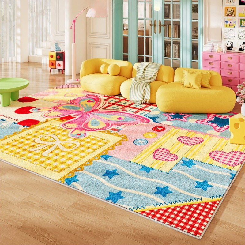 Home Lines Textiles - Dopamine gekleurde puzzel woonkamer tapijt thuis