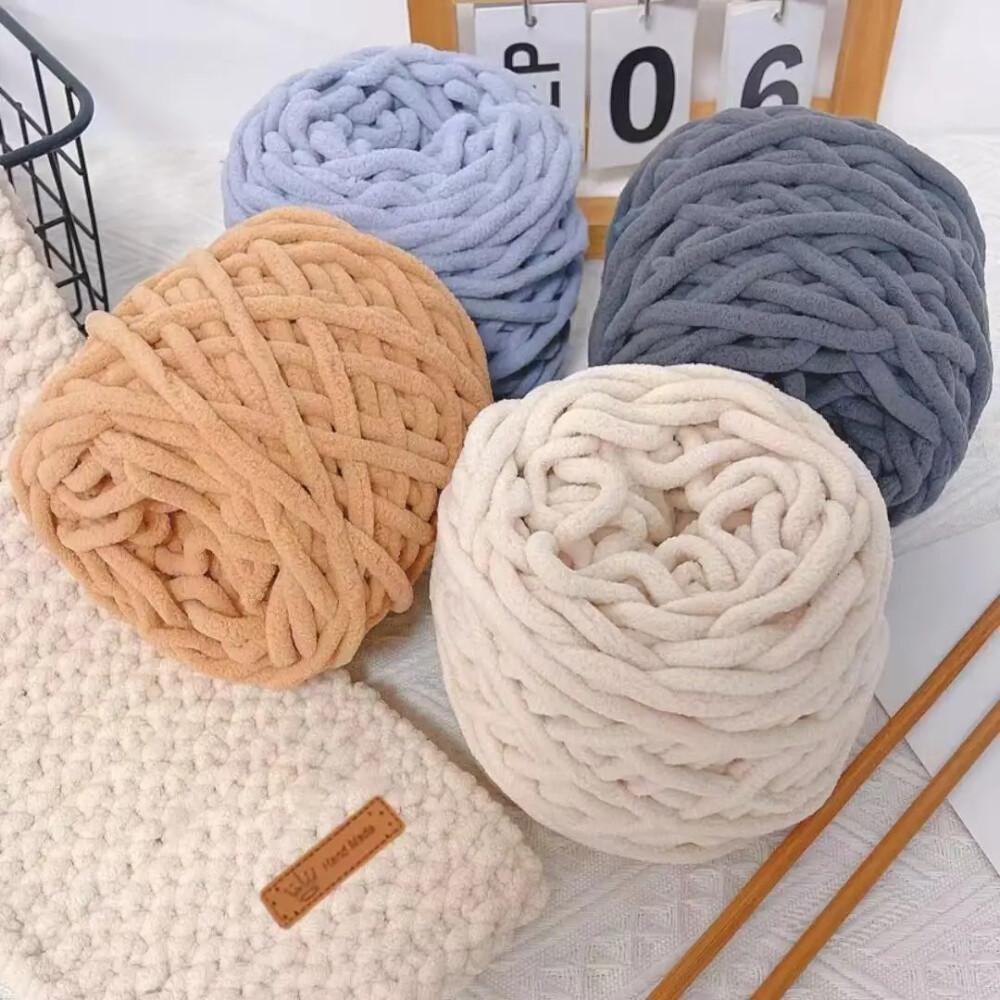 Wool Blanket Herringbone - 1PCS 100g Chenille Breigaren Zacht Ijs