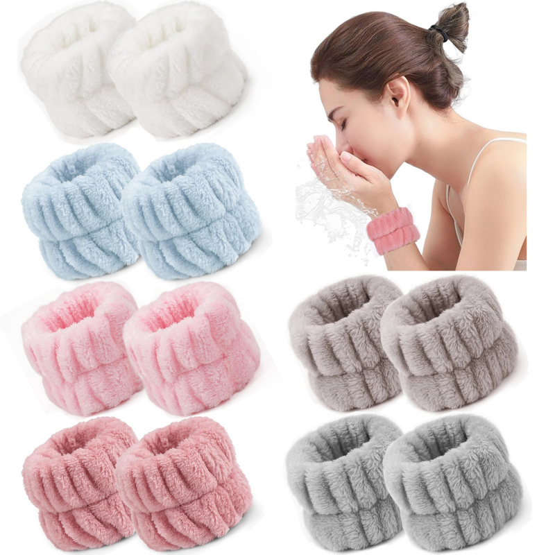 Home Textiles Face Towel - 2 Stuks Herbruikbare Spa Pols Wasband