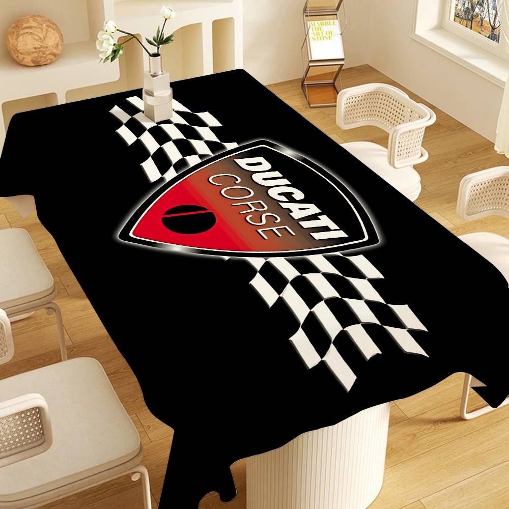 Home Textiles Today Logo - D-Ducaties Motorfiets LOGO Tafelkleed Thematisch Binnen