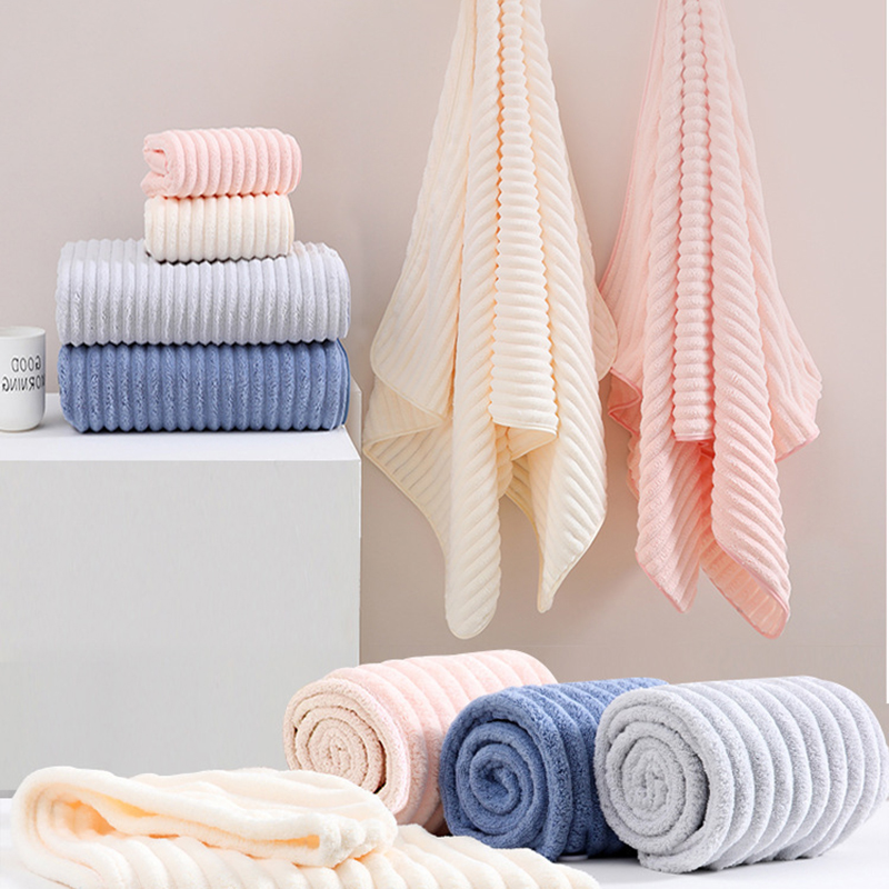 Home Textiles Face Towel - Badhanddoek voor volwassenen Koraalfleece Absorberend absorberend