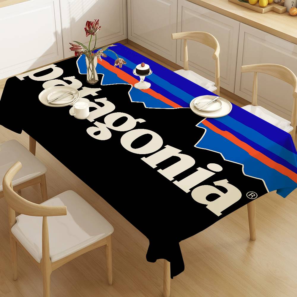 Home Textiles Today Logo - P-Patagonias Logo Rechthoekige tafelkleden Wasbaar Bruiloftsfeest