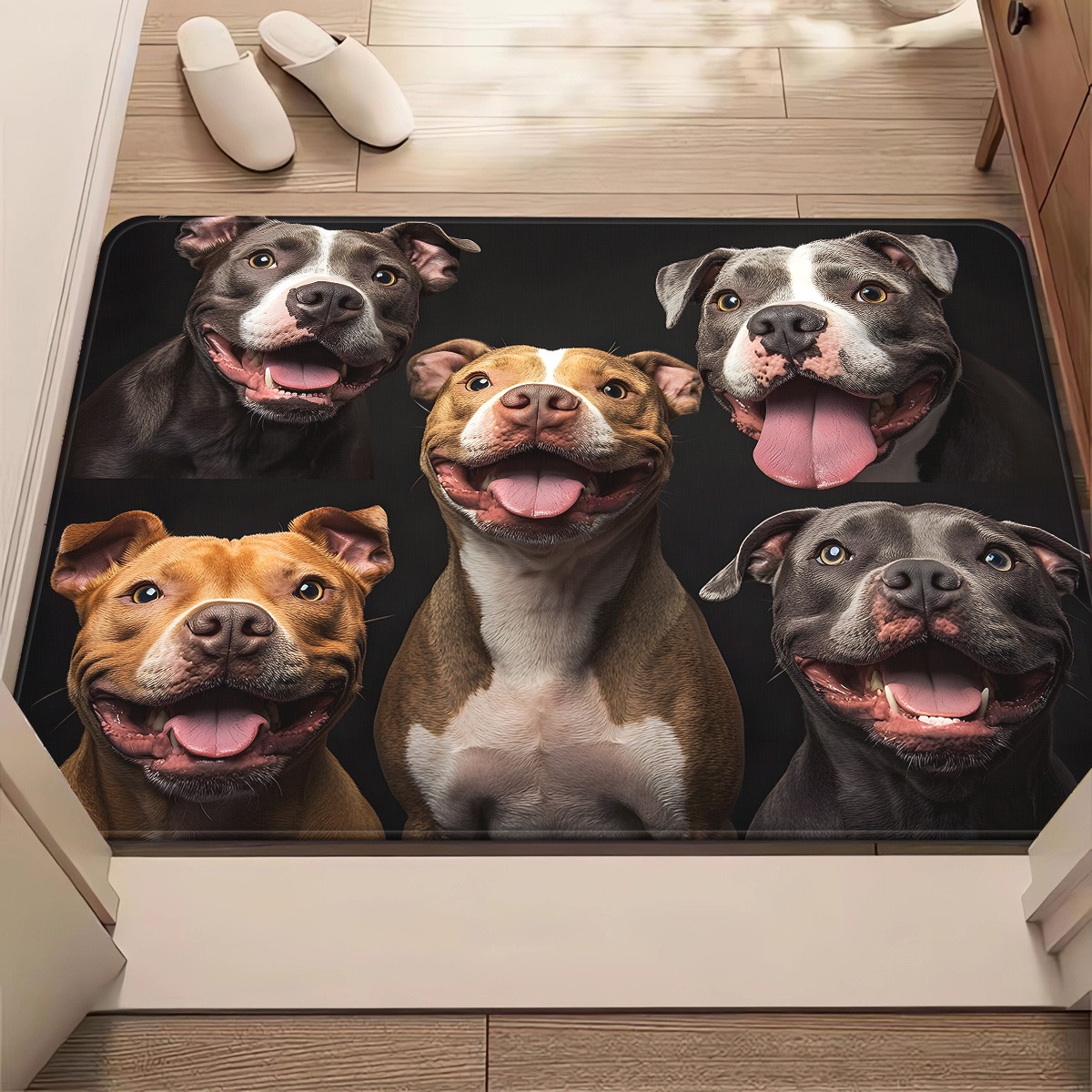 Home Textiles Group - Groep honden welkomstdeurmat - antislip microvezel
