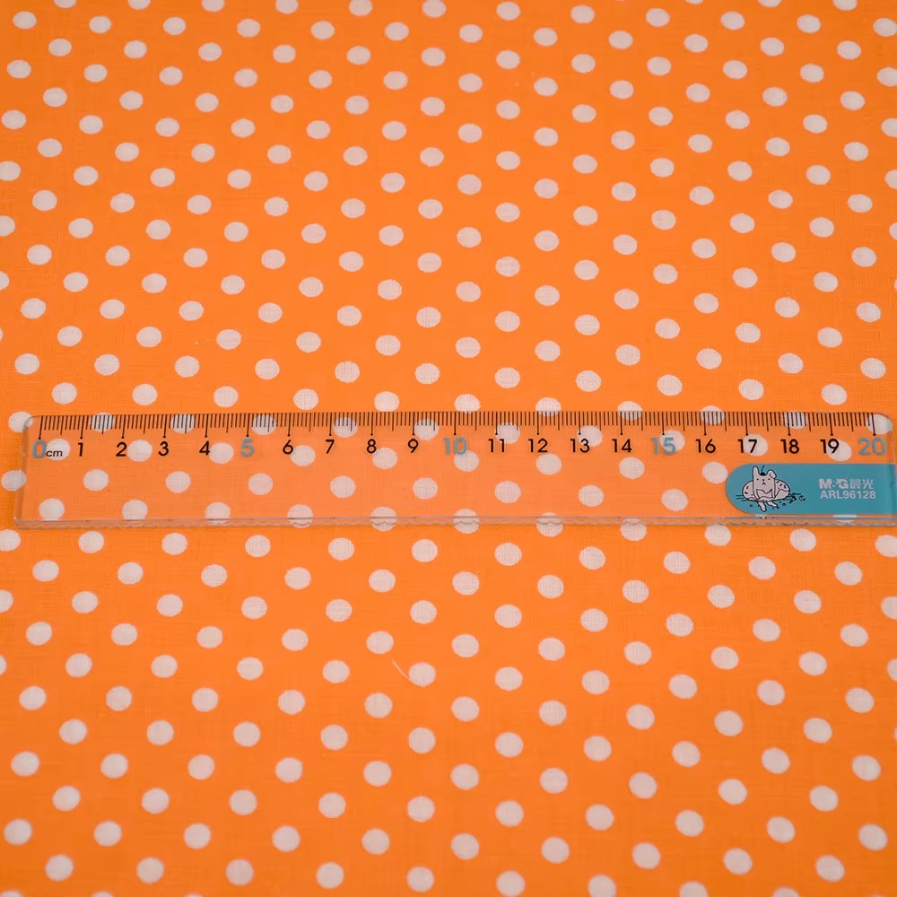 50X150Cm Wit Oranje Polka Dot  - Home Textiles Discount recensie en prijs