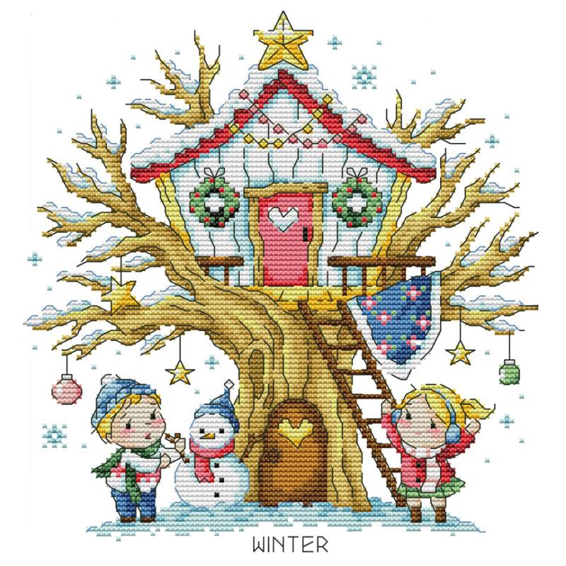 Cartoon Boomhut Serie Geprint  - Home Textiles Discount recensie en prijs