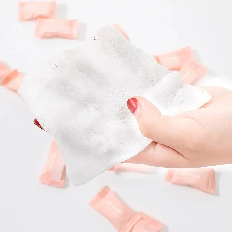 10/60 stuks draagbare gecompri - Home Textiles Face Towel recensie en prijs