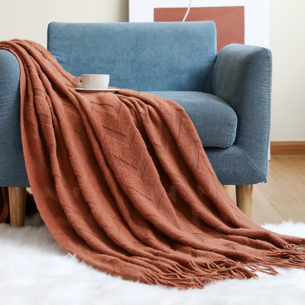 Visgraatpatroon Sofa Throw Geb - Wool Blanket Herringbone recensie en prijs