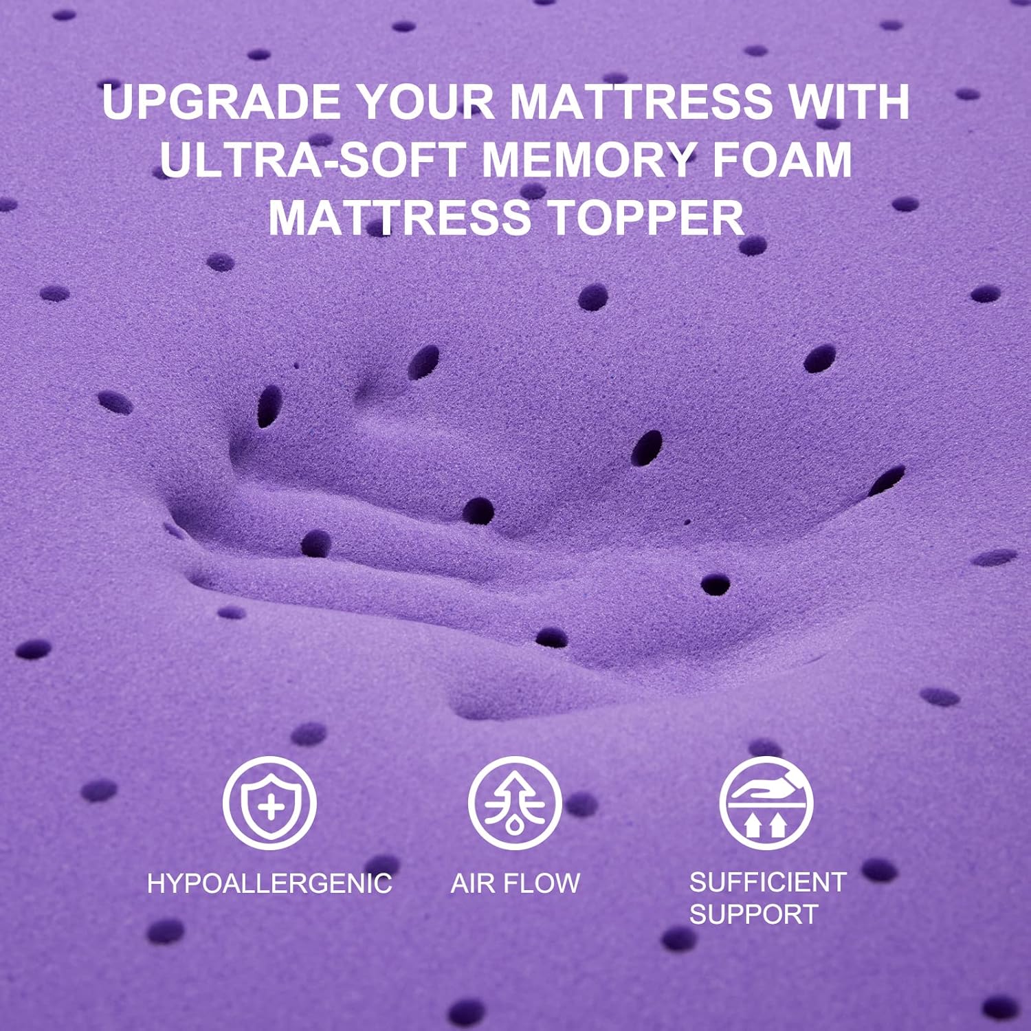 Gel Memory Foam Matras Topper, - Memory Foam Topper recensie en prijs
