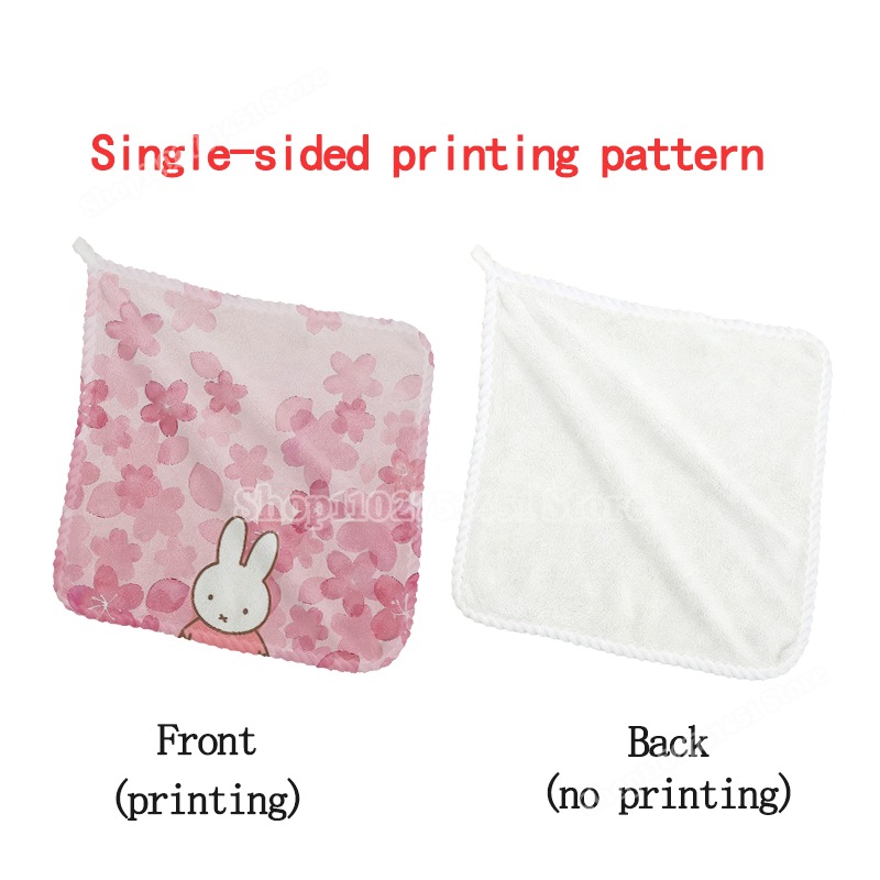 Schattig Miffys bedrukt vierka - Home Textiles Face Towel recensie en prijs