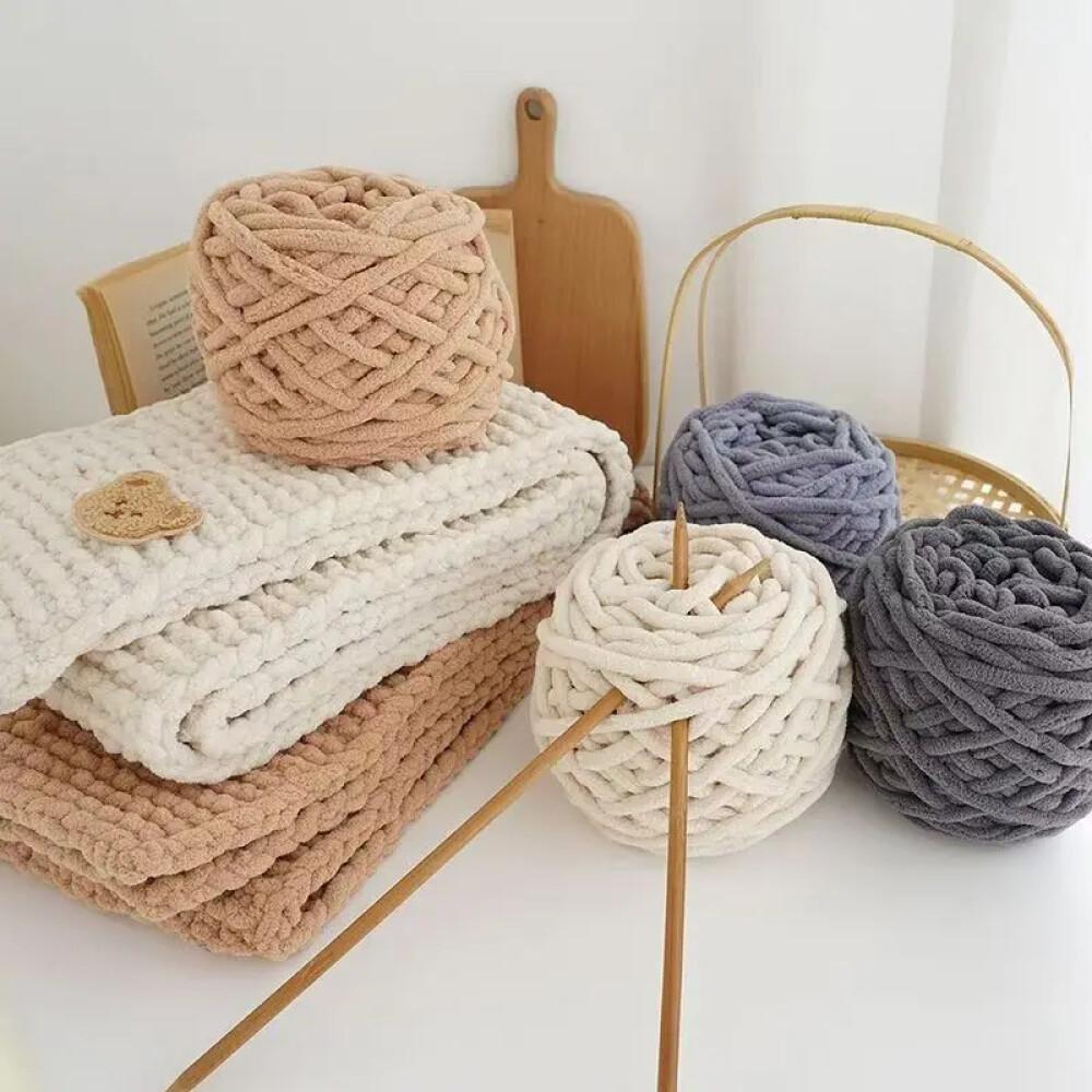 1PCS 100g Chenille Breigaren Z - Wool Blanket Herringbone recensie en prijs