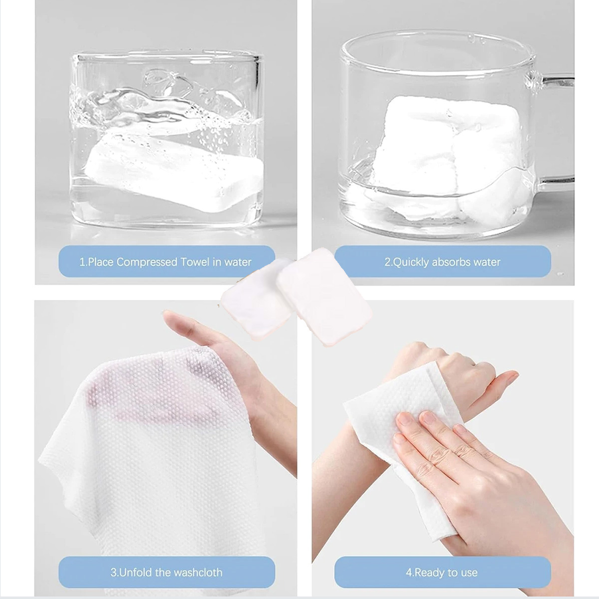 100 stuks draagbare gecomprime - Home Textiles Face Towel recensie en prijs