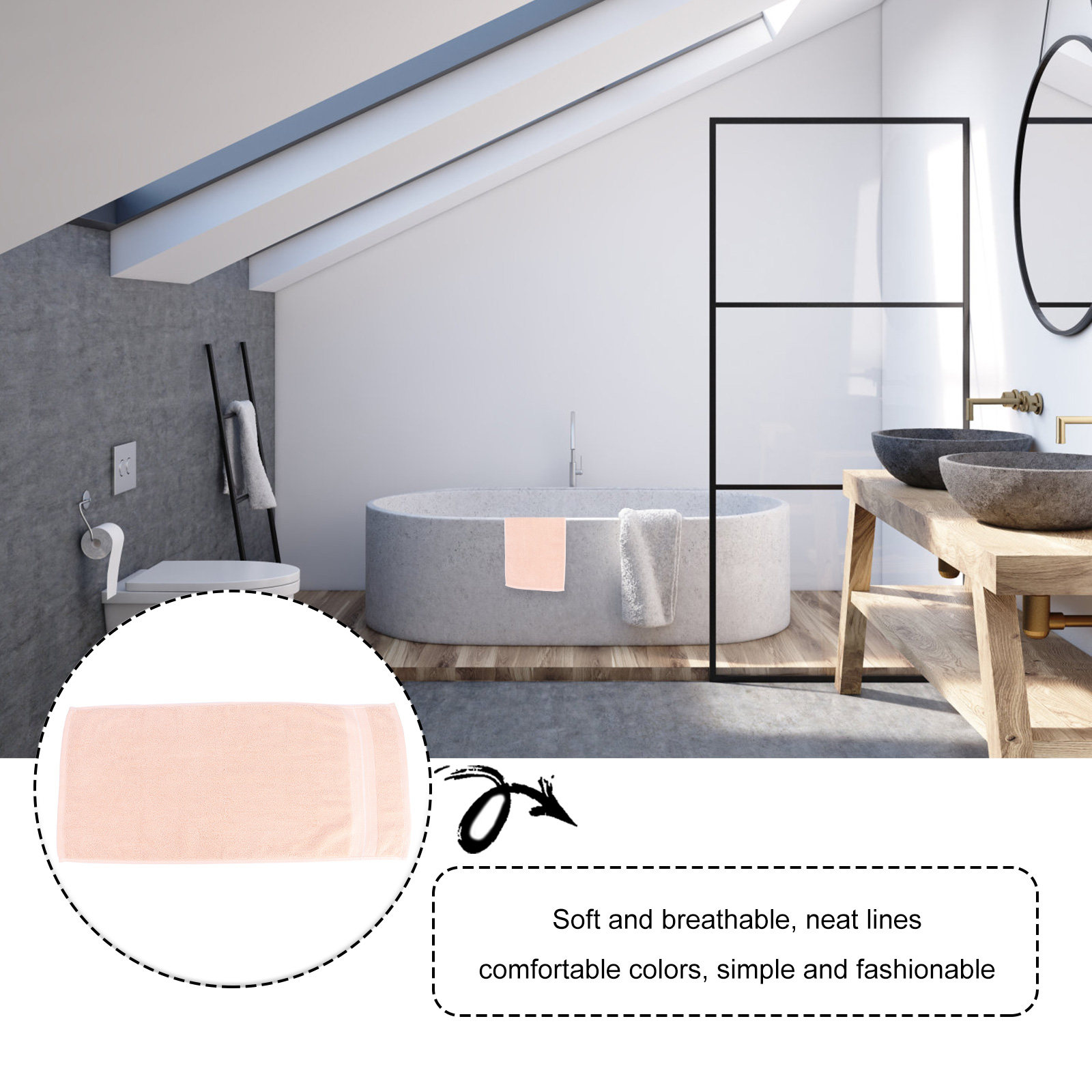 1 Stuks Katoenen Gezichtshandd - Home Textiles Face Towel recensie en prijs