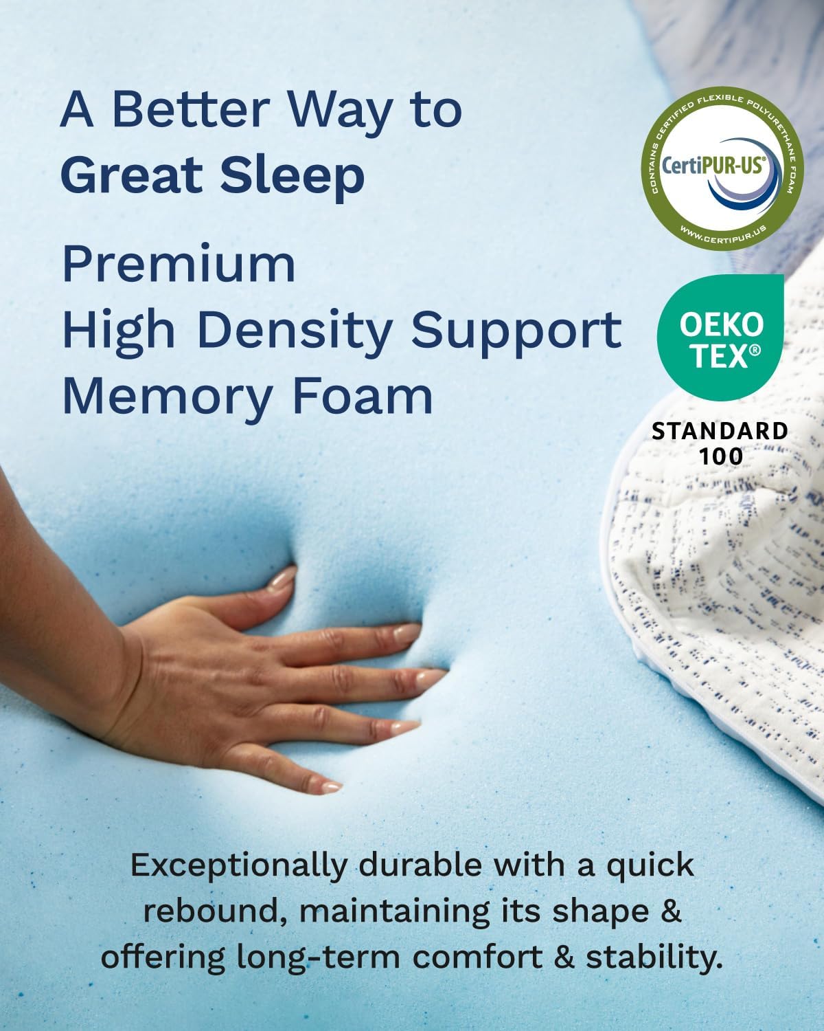 3 inch Memory Foam Matras Topp - Memory Foam Topper recensie en prijs