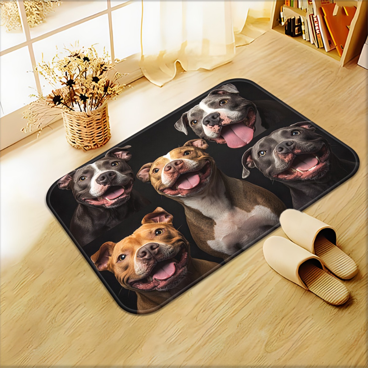 Groep honden welkomstdeurmat - - Home Textiles Group recensie en prijs