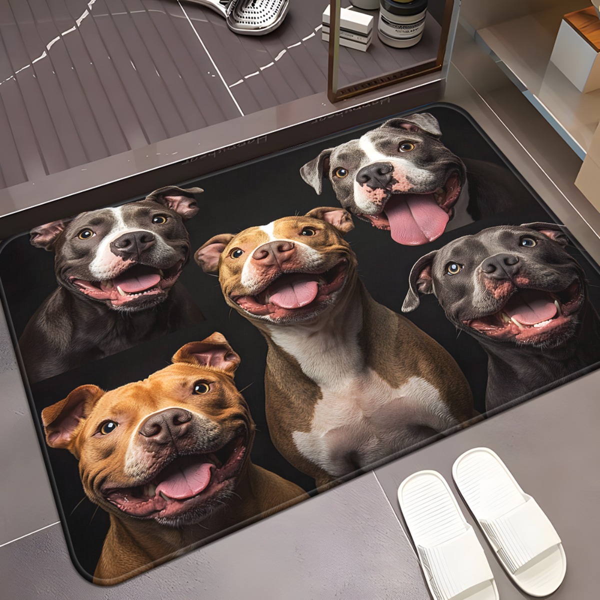 Groep honden welkomstdeurmat - - Home Textiles Group recensie en prijs