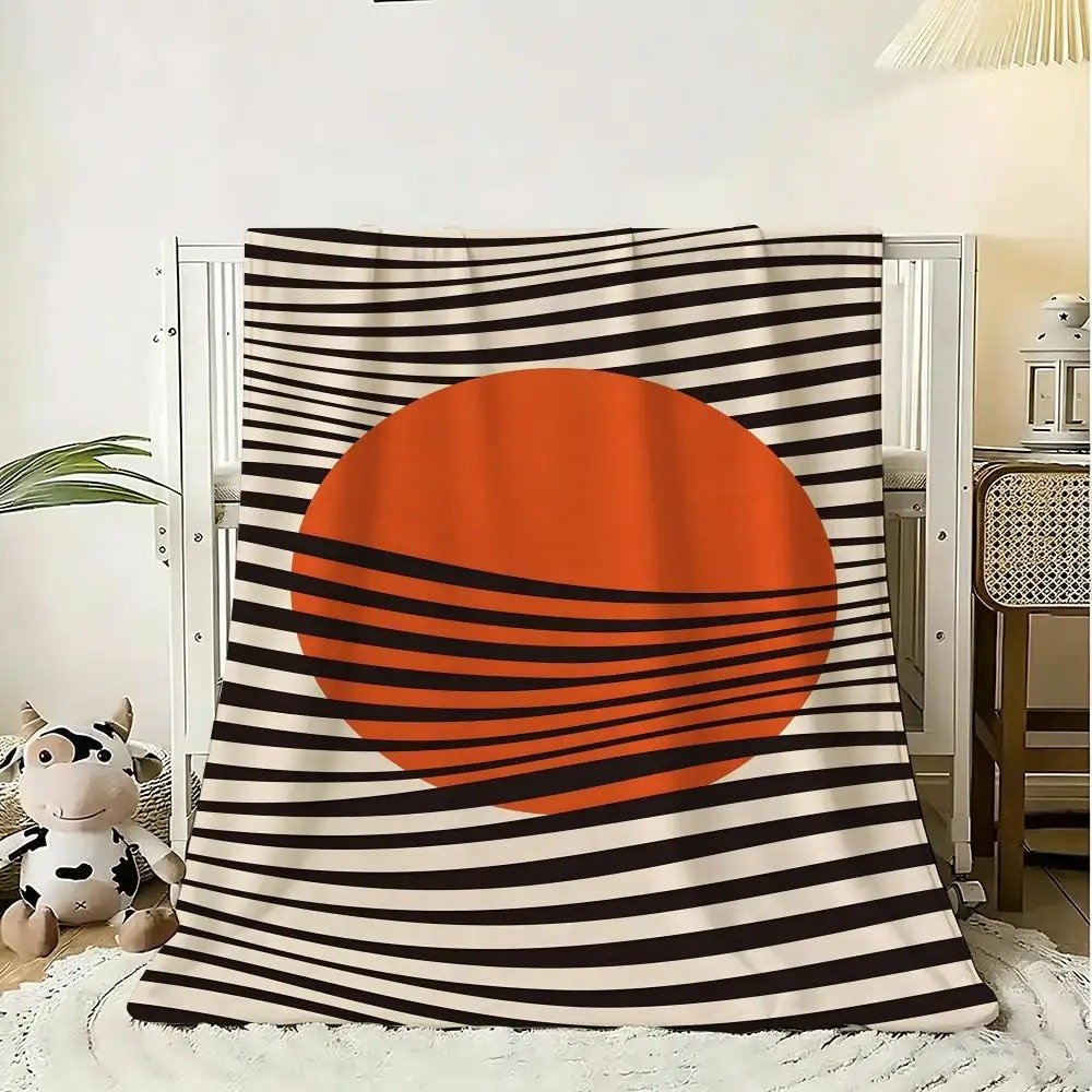 Groene abstracte lijnkunstdeke - Home Lines Textiles recensie en prijs