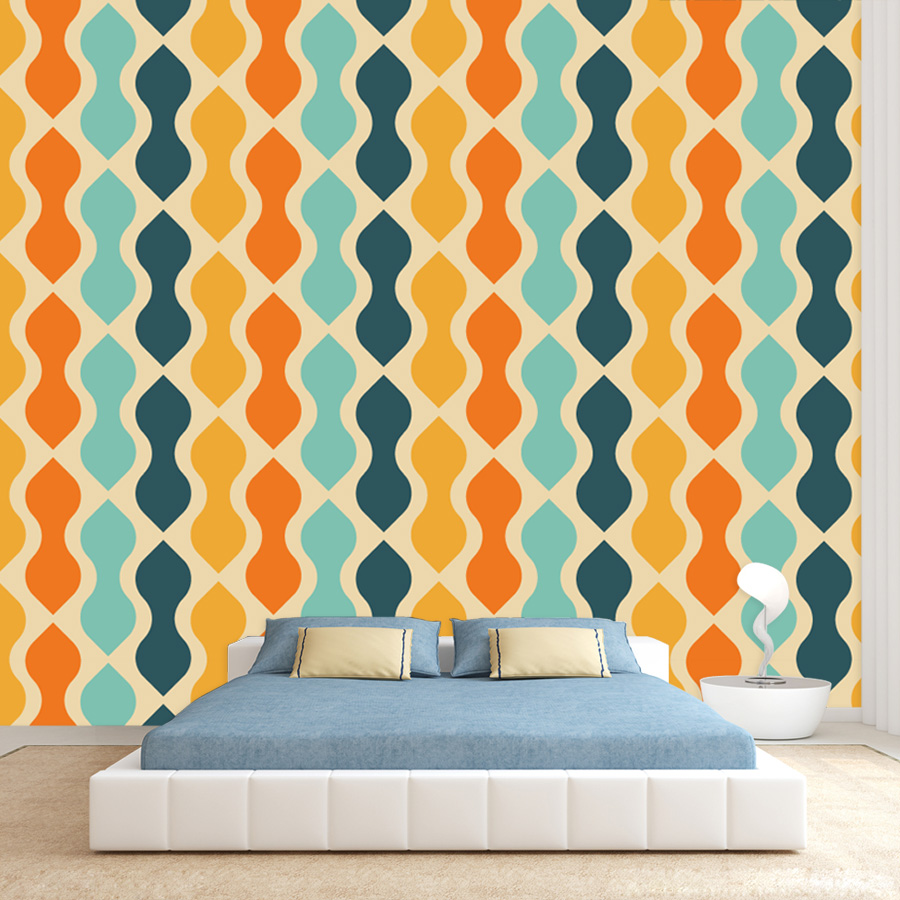 15+ Retro Geometry Rainbow Lin - Home Lines Textiles recensie en prijs