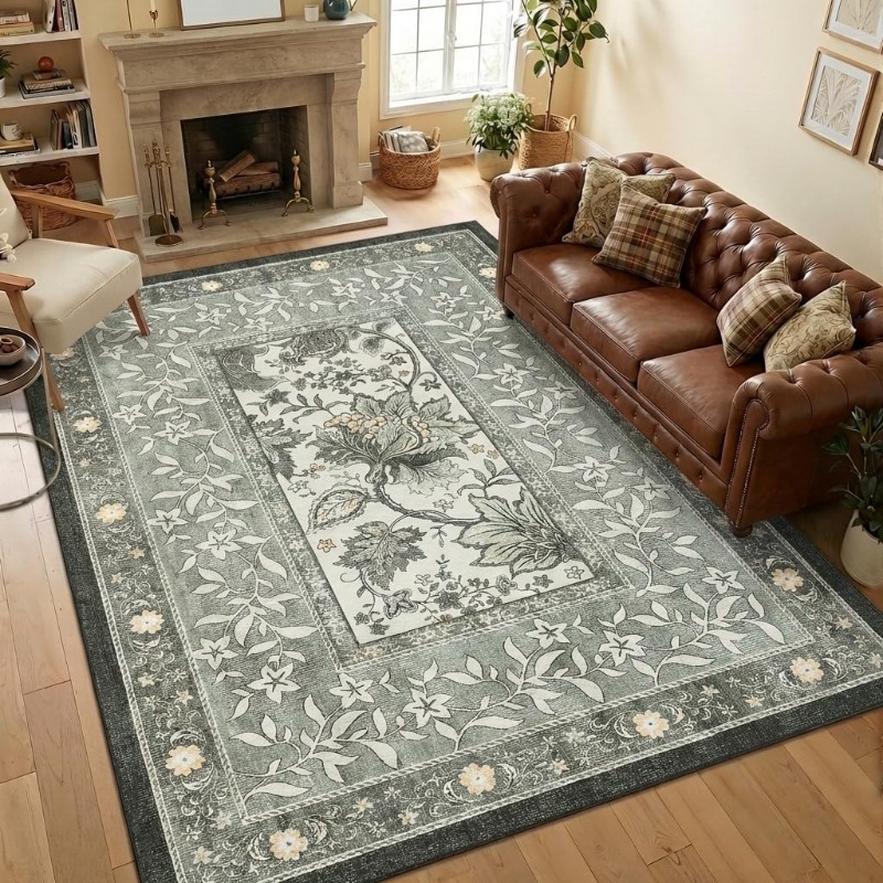 Retro plantenprint tapijt voor - Home Lines Textiles recensie en prijs